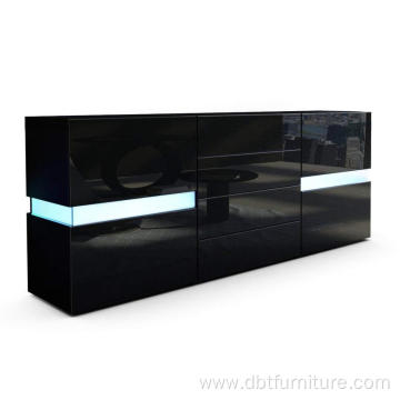 High Gloss LED Light Sideboard